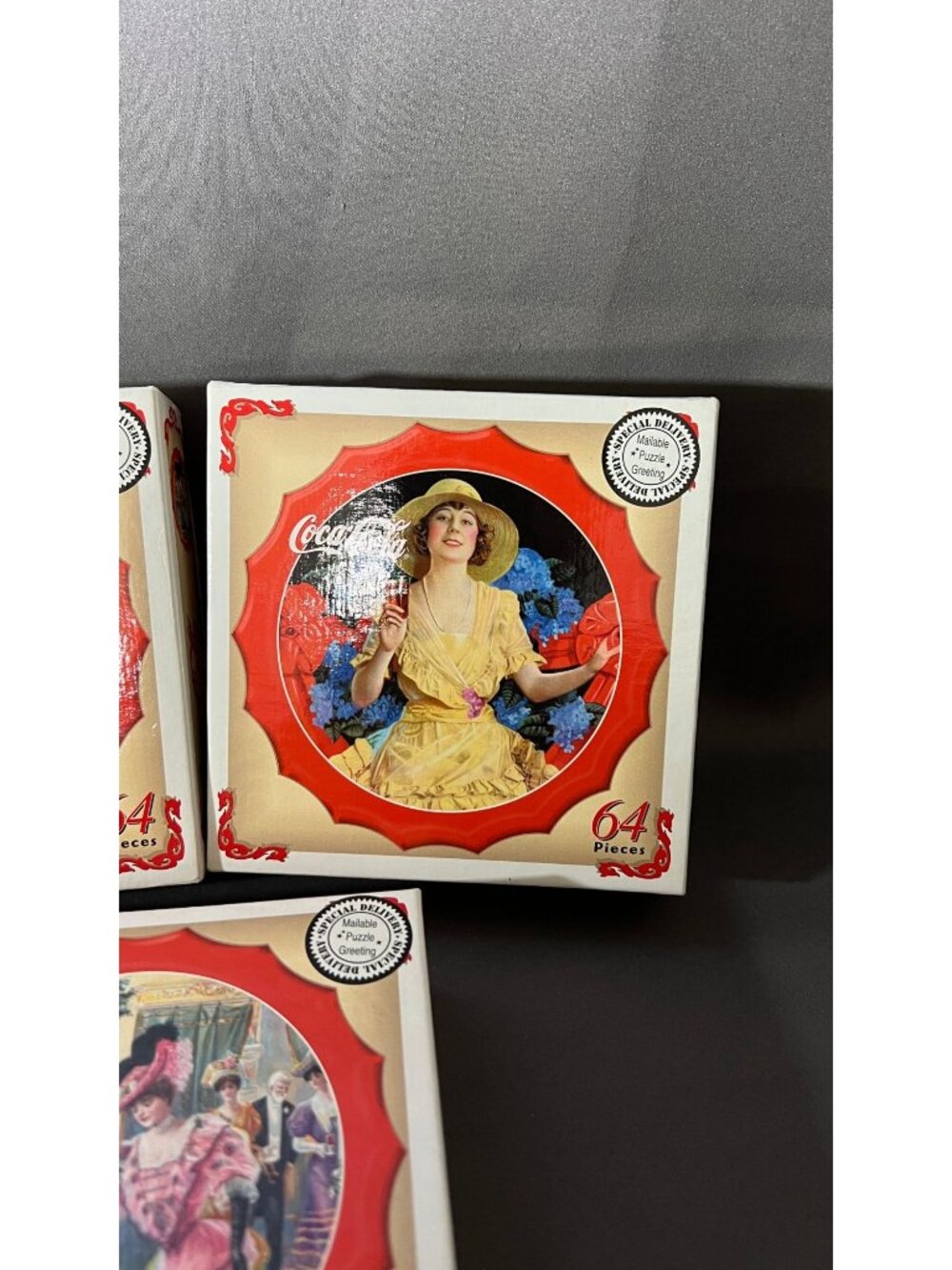 Coca-Cola 64-Piece Vintage Advertising Jigsaw Puzzle Set - Picture 4 of 6